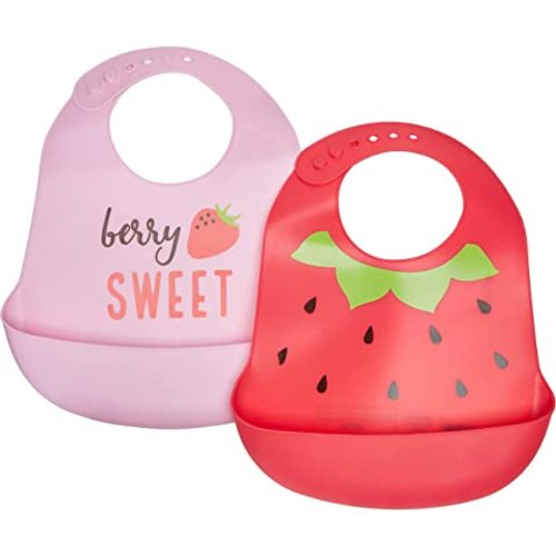 Hudson Baby Unisex Baby Silicone Bibs