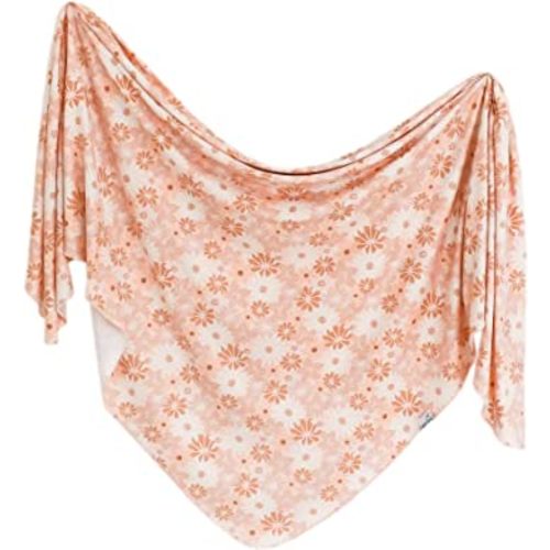 Copper Pearl Baby Swaddle Blanket - Premium Knit Baby Blanket, Large Soft Stretchy Receiving Blankets for Baby Girl, Swaddles for Newborn, Infant, and Toddler (Penny)
