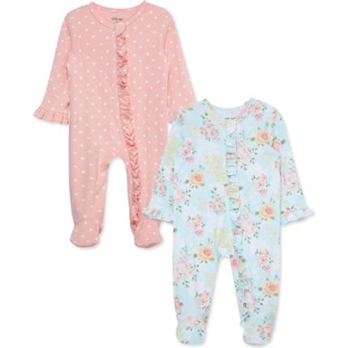 Meadow Ruffle Assorted 2-Pack Footies, 6M
