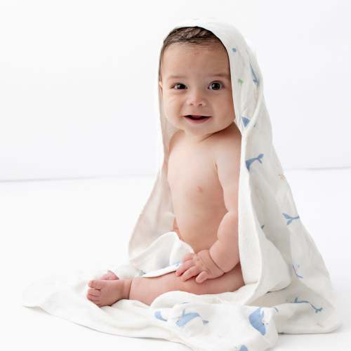 Whale Hooded Towel Set