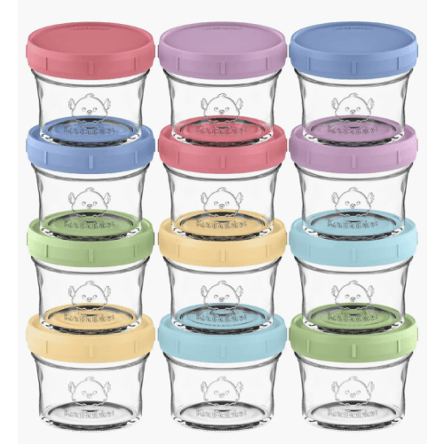 12-Pack Prep Jars Baby Food Storage Glass Containers