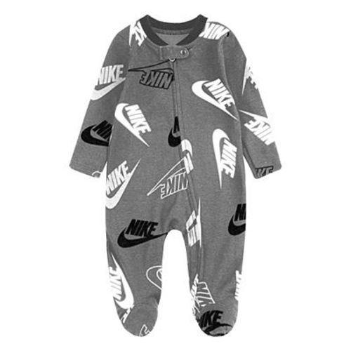 Baby Nike Logo Zip Footed Sleep & Play One Piece Coveralls