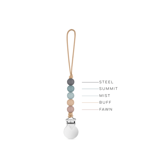 Quinn Cutie Clip - Beaded Teether Pacifier Clip