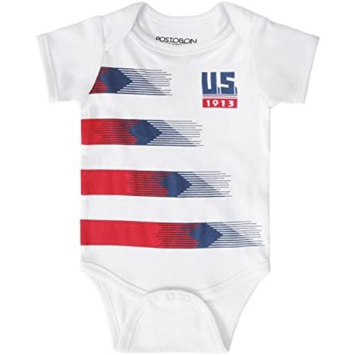 Postobon Newborn Baby Girl Boy US Unique Soccer Bodysuits Onesie