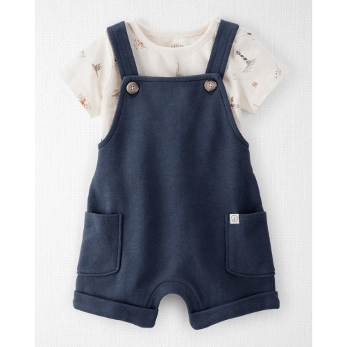 Baby 2-Piece Organic Cotton Shortall Set - Little Planet | Carter's