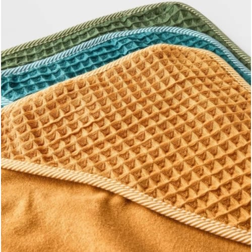 Exclusive Sale: Fashion-Forward Baby Boys' 3pk Waffle Hooded Bath Towel - Cloud Island™ Olive Green at Cheap Cloud Island Store United States of America.