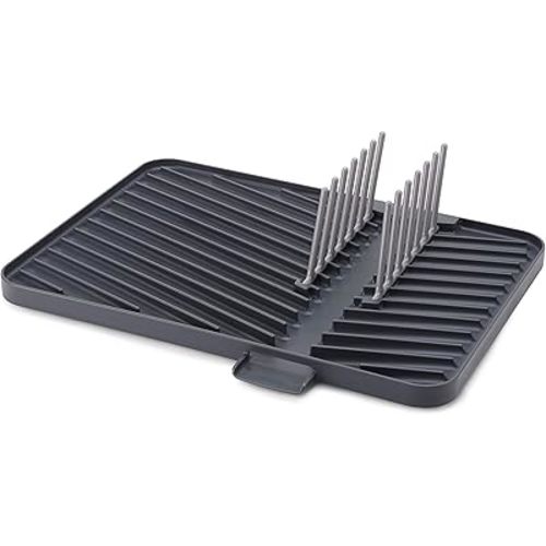 Joseph Joseph Flip-Up Drain Board with Foldable Dish Rack, One-size, Gray