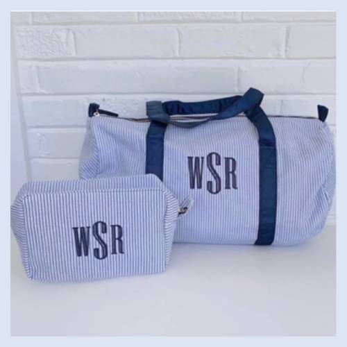 Seersucker Duffel Bag