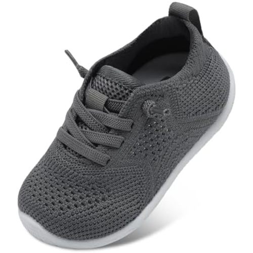 L-RUN Toddler Boys Girls Tennis Shoes Breathable Comfortable Barefoot Wide Summer School Walking Sneakers Baby First Walking Shoes