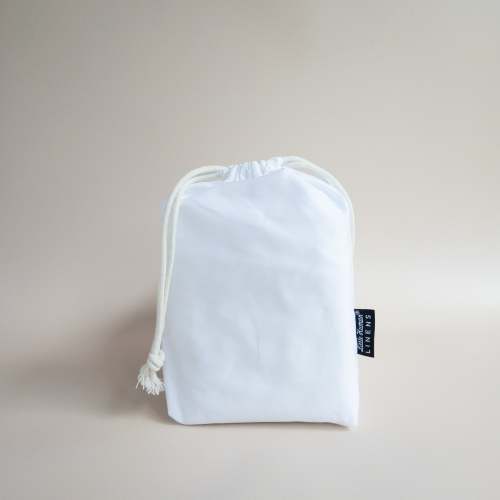 Small Bassinet Waterproof Sheet - Brilliant White