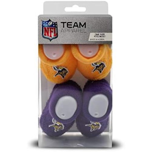 Infant Bootie Socks 0-12 Months - 2 Pack