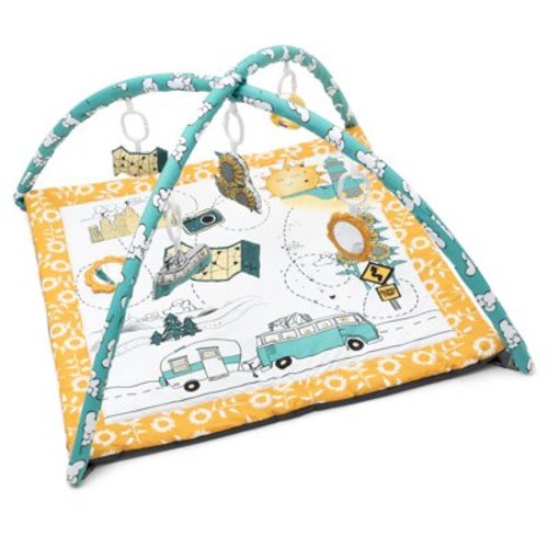 JumpOff Jo - Infant Activity Gym and Baby Play Mat - Ages 0-18 mo. - Road Trip