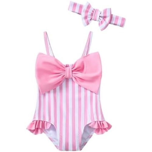 Mioglrie Toddler Baby Girl Swimsuit Infant Bathing Suits Summer Beach Swim Suit Newborn One Piece Swimwear for Girls