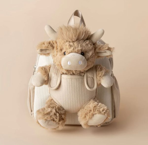Moonkie Hug & Go™ Logan the Highland Cow