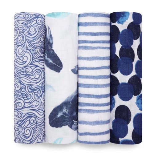 boutique cotton muslin swaddles 4 pack