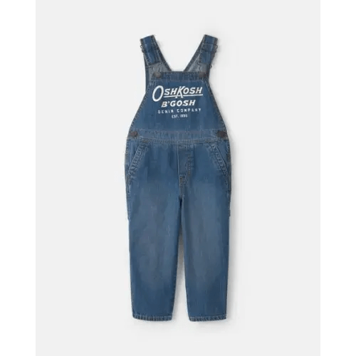Toddler Logo Denim Overalls - Dark Wash - OshKosh B'gosh | Carter's
