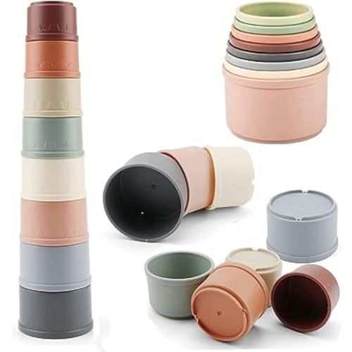 Baby Stacking Nesting Cups Toys, Montessori Toys for Toddlers 6+ Months (618-90)