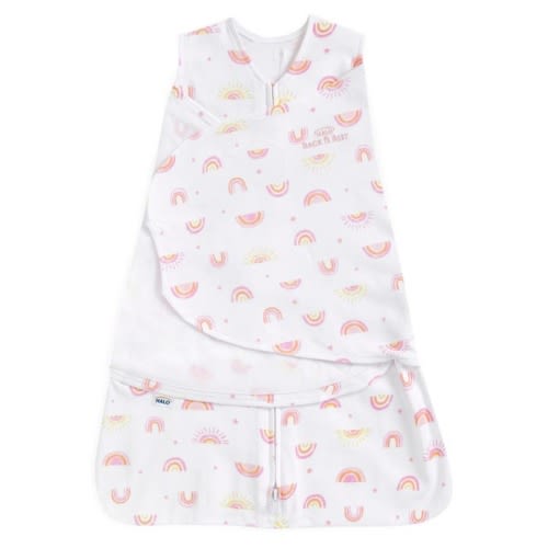 Sunshine Rainbows Cotton Baby Swaddle | HALO