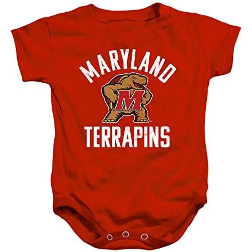 University of Maryland Official UMD Terrapin Logo Unisex Infant Snap Suit for Baby