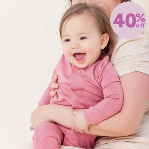 pink buff CloudStretch™ magnetic footie – Magnetic Me