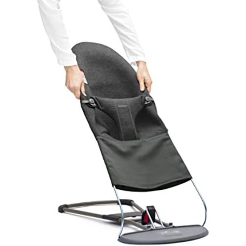 BABYBJORN Fabric Seat for Bouncer Bliss, 3D Jersey, Charcoal Grey