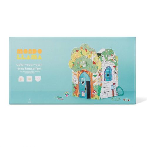 Color-Your-Own Tree House Fort - Mondo Llama™