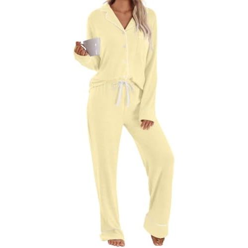 LILLUSORY Women's Long Sleeve Pajama Sets Lounge 2 pieces 2026 Fall