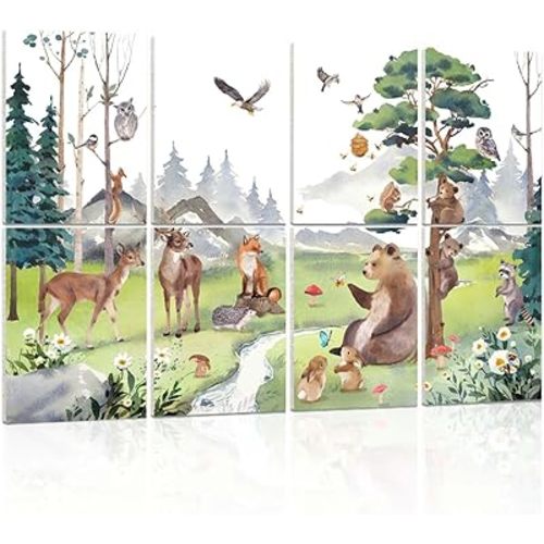 Acoustic Panels Sound Absorbing Art: Soundproof Panels Noise Cancelling Panels Sound Proof Padding for Home Office, 8 Pack Acoustical Treatment for Recording Studio 12x16”