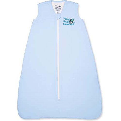 Baby Merlin's Magic Dream Sack - 100% Cotton Baby Wearable Blanket - Blue - Baby Sleep Sack 6-12 Months - 6-12 months (Small)