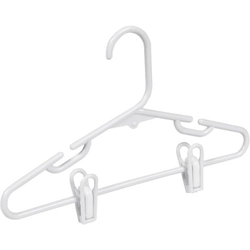 Honey-Can-Do Kids Clothes Hanger, Baby Clothes Hangers with Clips, Removable Clips are Designed to Keep Bottoms and Tops Perfectly Paired, Making it Easier to Organize and Store Outfits, 18 Pack