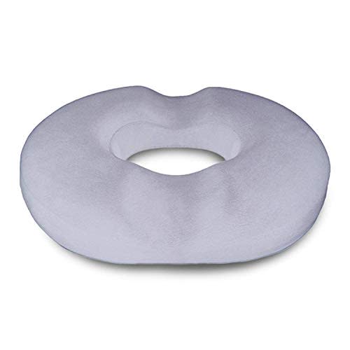 Donut Pillow Hemorrhoid Seat Cushion - Orthopedic Memory Foam Contoured Luxury Comfort, Pain Relief and Supports Prostate, Pregnancy, Post Natal Sciatica Coccyx, Surgery & Tailbone Pressure Dr Flink