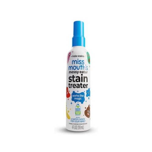 Miss Mouth's Messy Eater Stain Treater Spray - 4oz Stain Remover - Newborn & Baby Essentials - No Dry Cleaning Food, Grease, Coffee Off Laundry, Underwear, Fabric