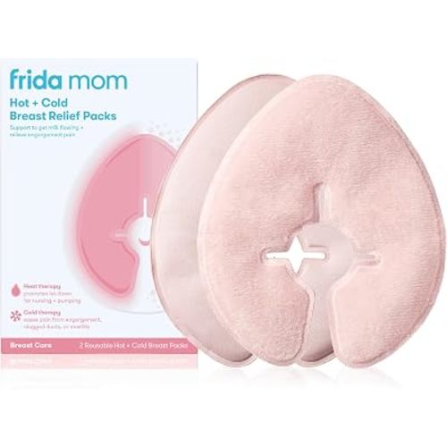 Frida Mom Breast Therapy Packs, Cold & Hot Pack for Pain Relief, 2pk