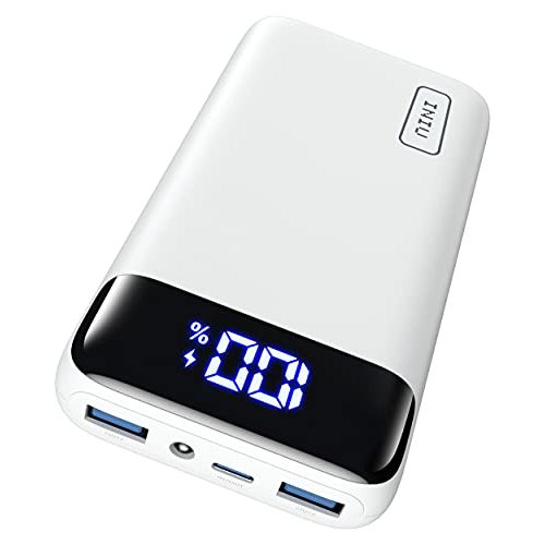 INIU Portable Charger, 22.5W PD3.0 QC4.0 Fast Charging LED Display 20000mAh Power Bank, Tri-Outputs Battery Pack Compatible with iPhone 16 15 14 13 12 Pro Samsung S22 Google iPad Tablet etc