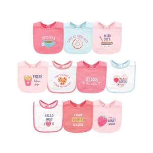 Infant Girl Cotton Bibs