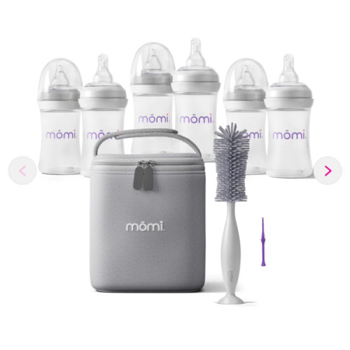 Most wanted: Starter Bundle | Baby Bottle Set | mōmi > preferred Glass/Grey