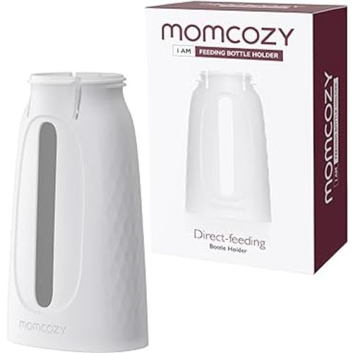 Momcozy Natural Baby Breast Milk Feeding Bottle Holder, Easy to Clean, Reusable for Momcozy Disposable Baby Bottle Kit, 1 Pack