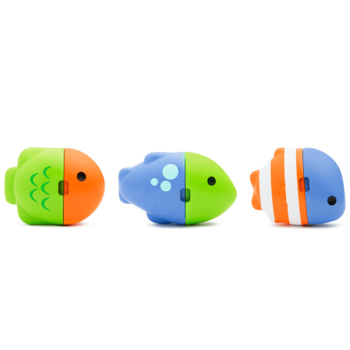 Munchkin® ColorMix Fish™ Color Changing Baby and Toddler Bath Toy, 3 Pack, Unisex