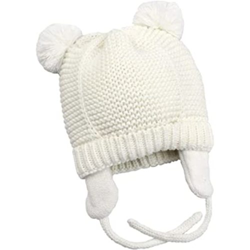 Amazon.com: Paladoo Baby Beanie Hat Warm Fleece Lining 12-36 Months Winter White: Clothing, Shoes & Jewelry