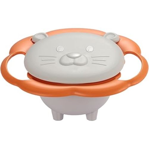 New Upgraded Gyro Bowl Magic Bowl 360° Rotation Spill Proof Snack Cups with Lid
