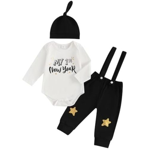 My First New Years Baby Boy Outfit