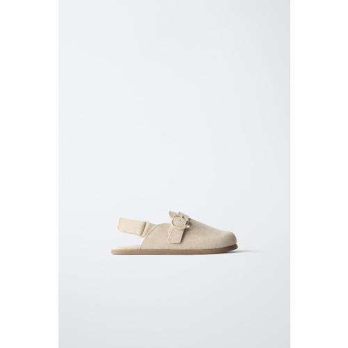 LEATHER CLOGS - Sandy Brown | ZARA United States
