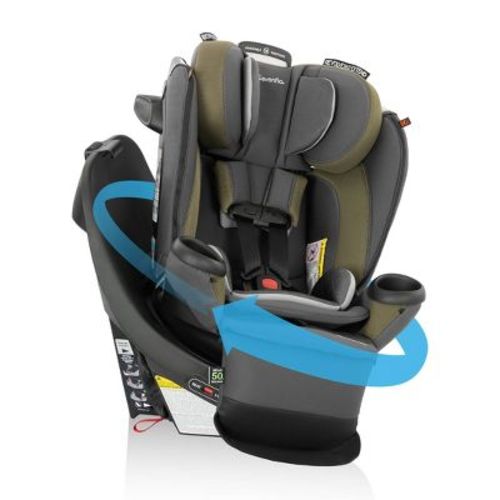 Evenflo Revolve 360 Extend All-in-one Rotating Convertible Car Seat - Revere Gray