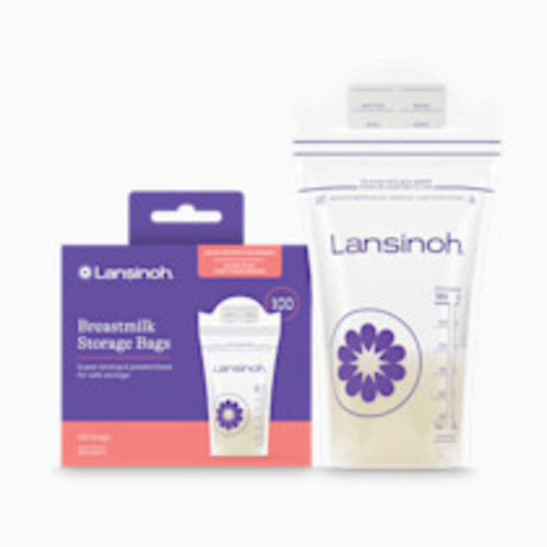 Lansinoh Breastmilk Storage Bags, 100 Count, BPA Free and BPS Free (Packaging May Vary)