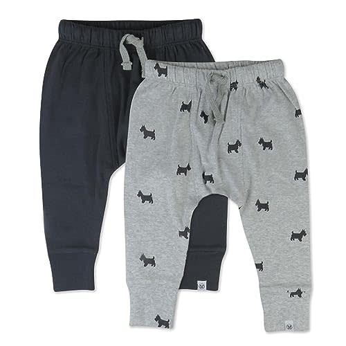 HonestBaby Honest Pants Joggers Pull on 100% Organic Cotton for Infant Baby and Toddler, Boys, Girls, Unisex
