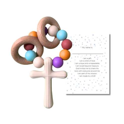 Unique & Unrepeatable | Silicone Rosary | Catholic Baby Gift | Baby Shower | Baptism