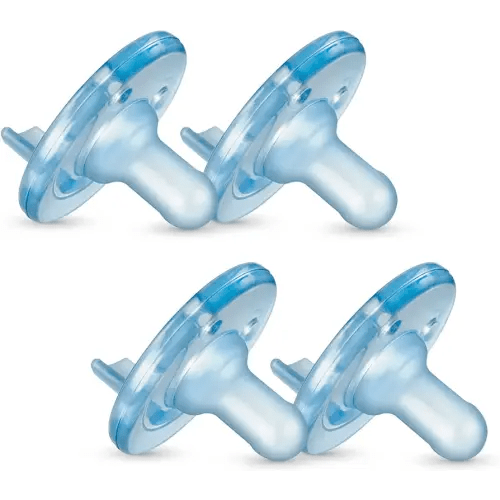 Philips AVENT Soothie Pacifier, Blue, 0-3 Months, 4 Pack, SCF190/43
