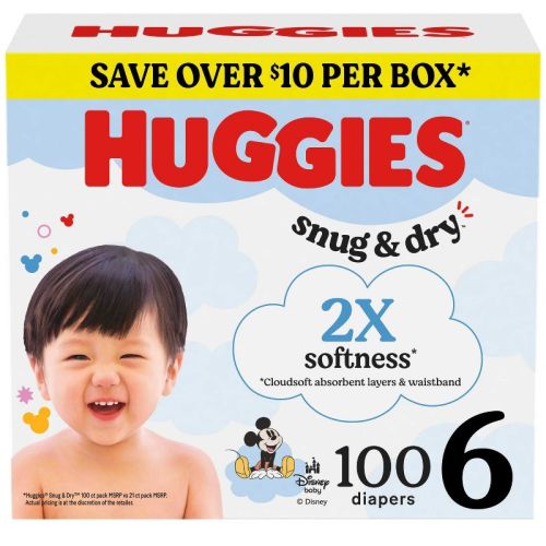 Huggies Snug & Dry Diapers - Size 6 - 100ct