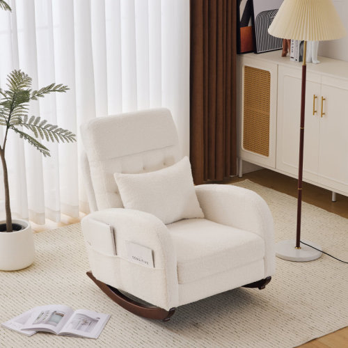 George Oliver Upholstered Teddy Rocking Chair & Reviews | Wayfair