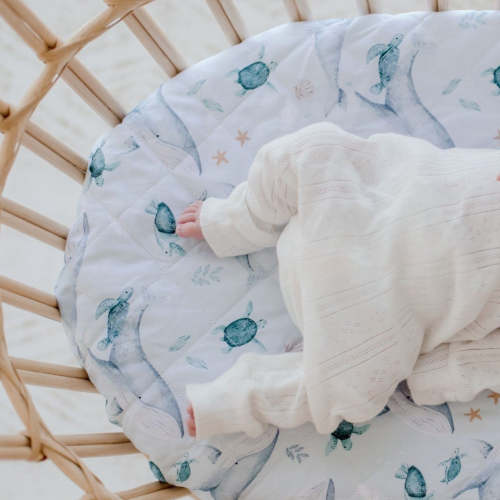 Waterproof Fitted Bassinet Sheet | Turtle Bay